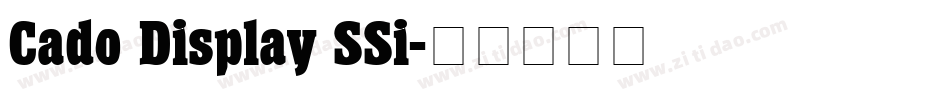 Cado Display SSi字体转换